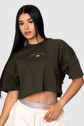 OLIVE DEPTHS-CAMISETA CORTE MEDIO