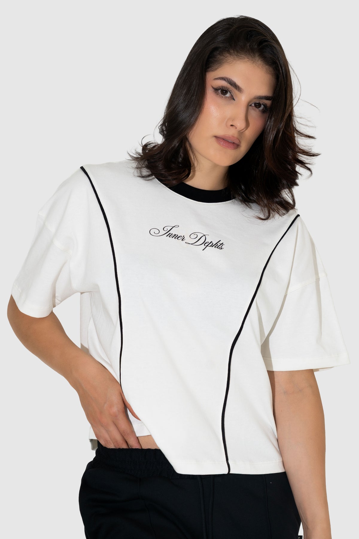 CAMISETA LARGA BLANCA