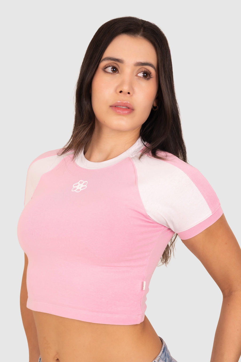 RINGER TEE-ROSADA