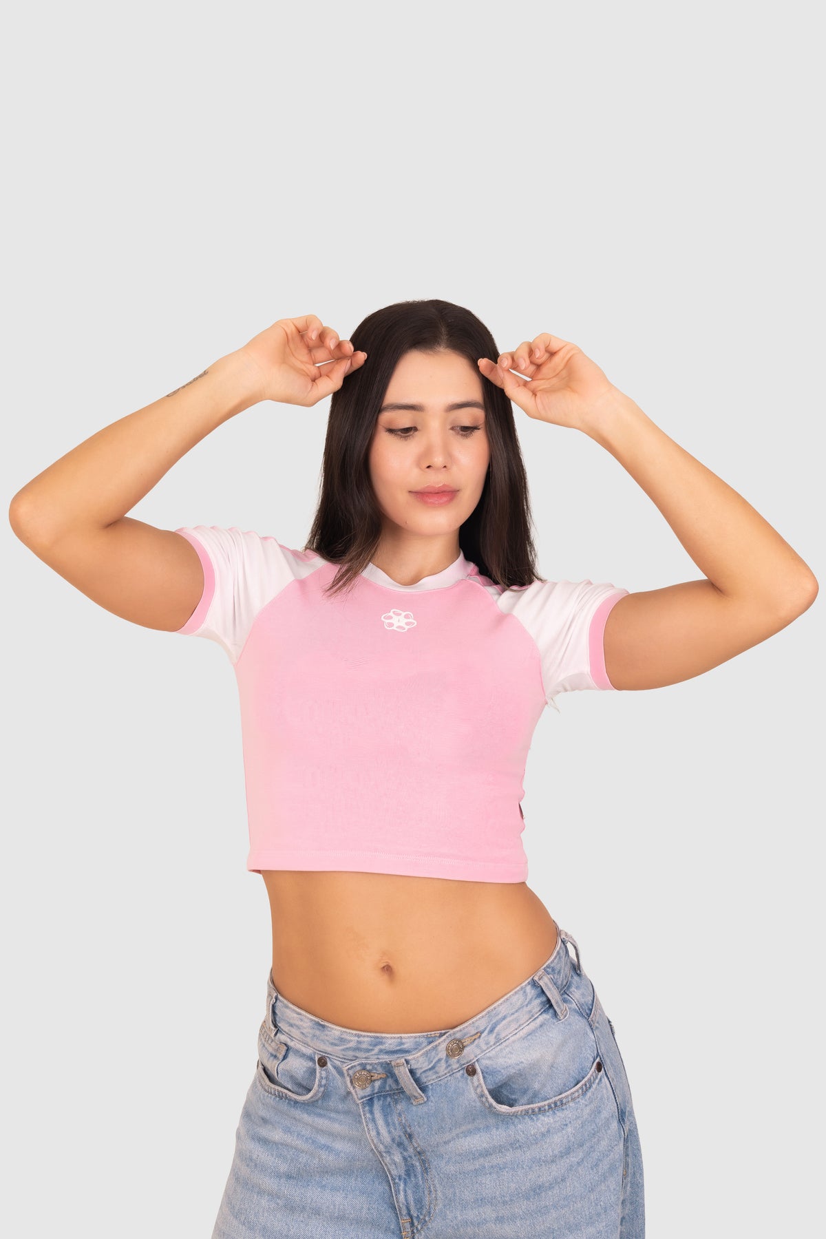 RINGER TEE-ROSADA