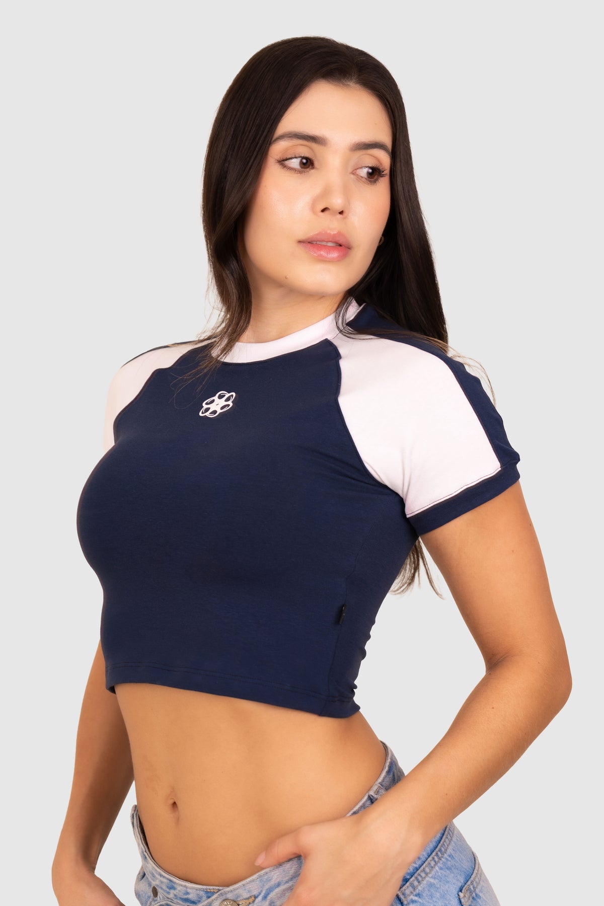 RINGER TEE-AZUL OSCURO