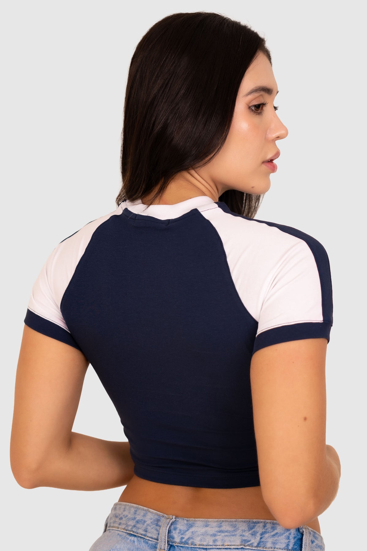 RINGER TEE-AZUL OSCURO