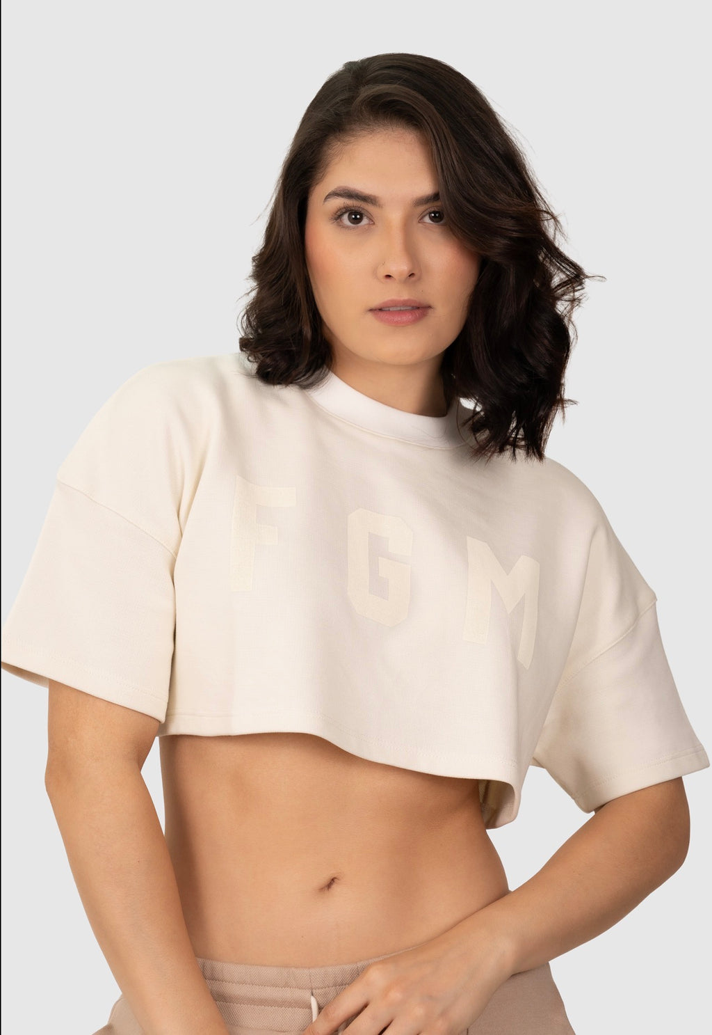 MONOGRAM CROP-TOP